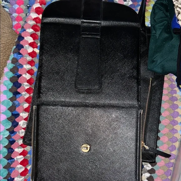 Henry Bendel -  Black Leather laptop Tote - Picture 5 of 15